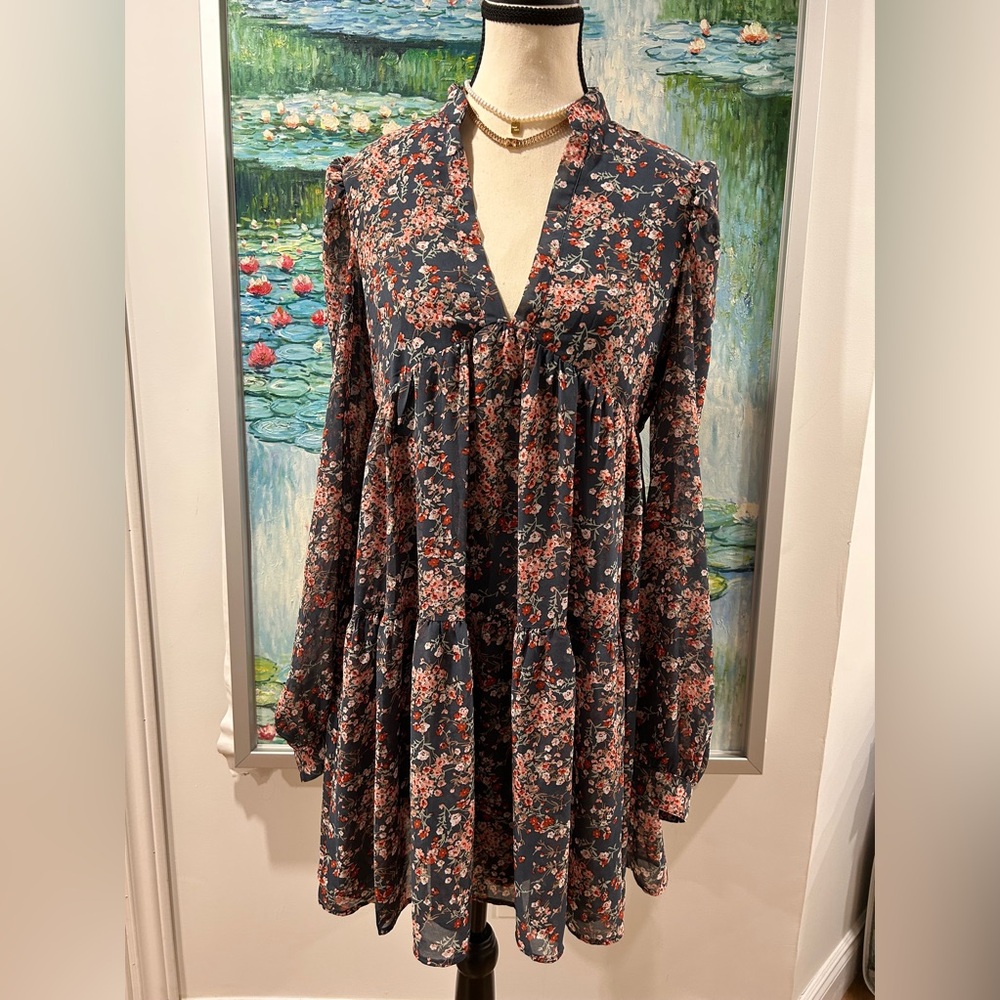 Floral Long Sleeve Dress